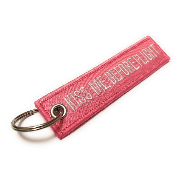 Aviation Keychains tag - Remove Before Flight Pink