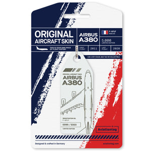 Aviationtag Airbus A380 – White (Air France) F-HPJF