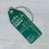 Aviationtag Wideroe Dash 8 - Dark Green (LN-WFP)