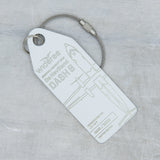 Aviationtag Wideroe Dash 8 - White (LN-WFP)