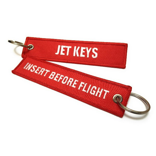 Jet Keys / Insert Before Flight Embroidered Keychain