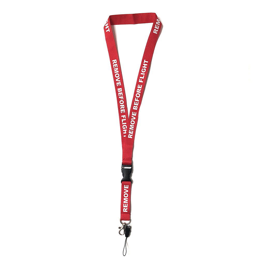 Remove Before Flight Lanyard Red and White | Aviamart.com